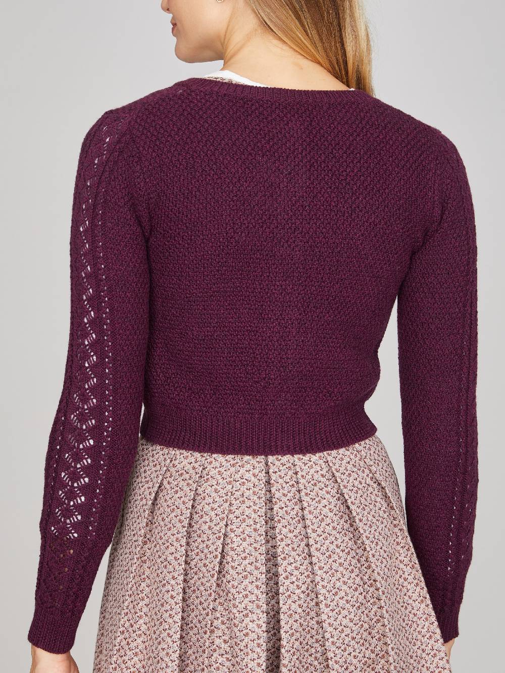 Limberry Himbeerrote Strickjacke - EVI Letzte 2 Tage