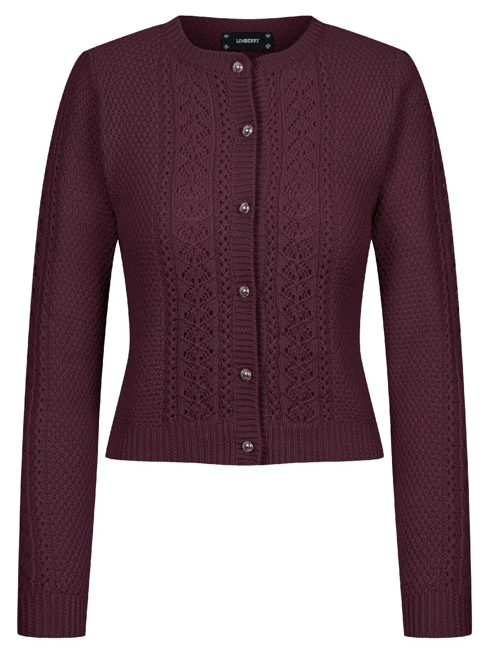 Limberry Himbeerrote Strickjacke - EVI Letzte 2 Tage