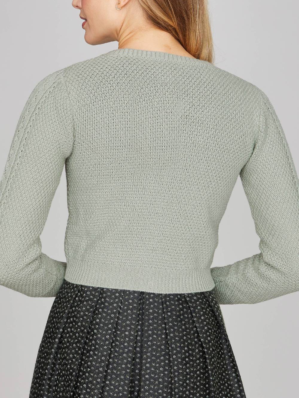 Limberry Salbeigrüne Strickjacke - EVI Zeitbegrenzte Promotion