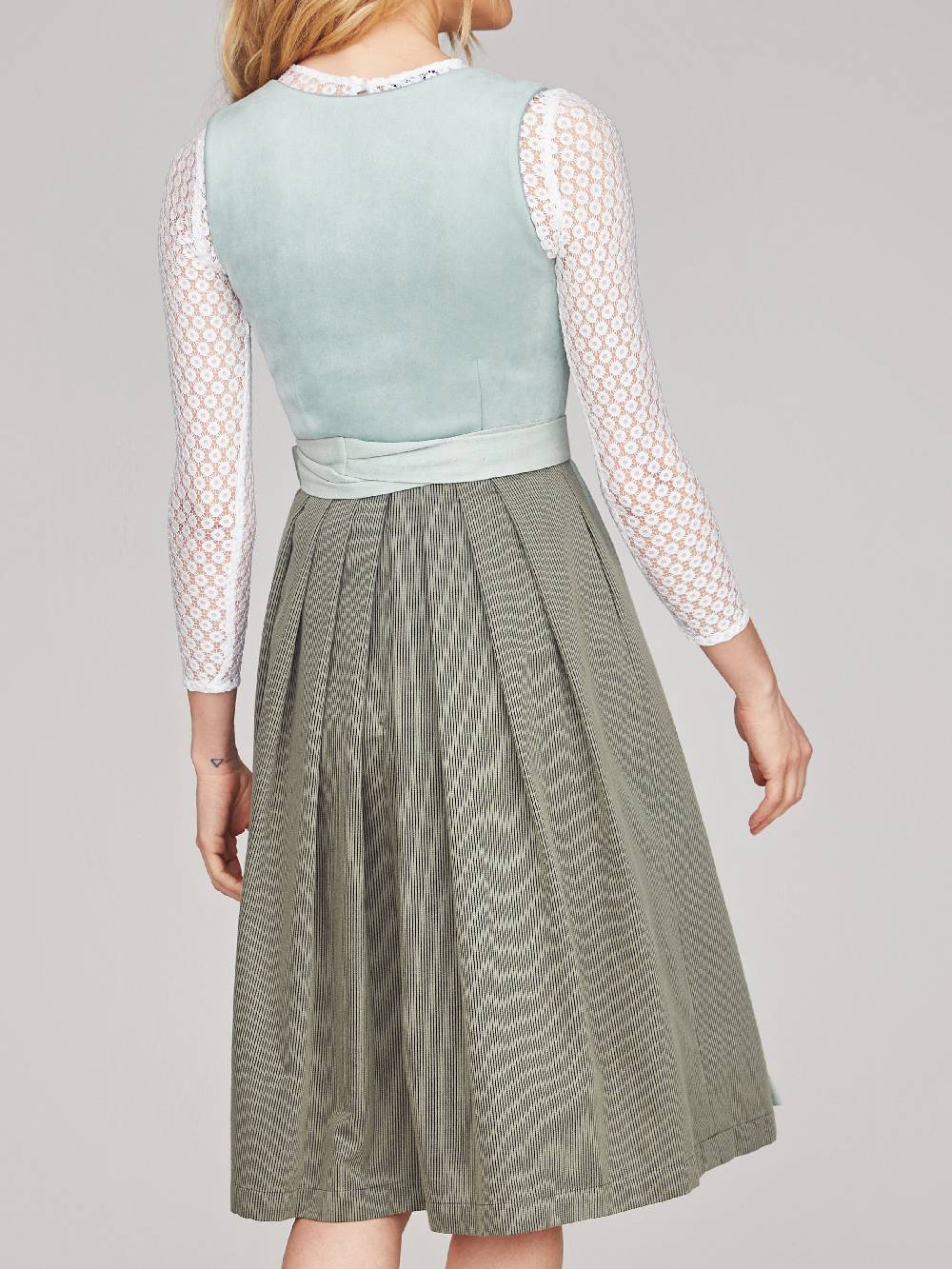 Limberry Dirndl mit Velours-Mieder in hellem Türkis - LAYLA LIGHT TURQUOISE Sonderangebot der Fabrik