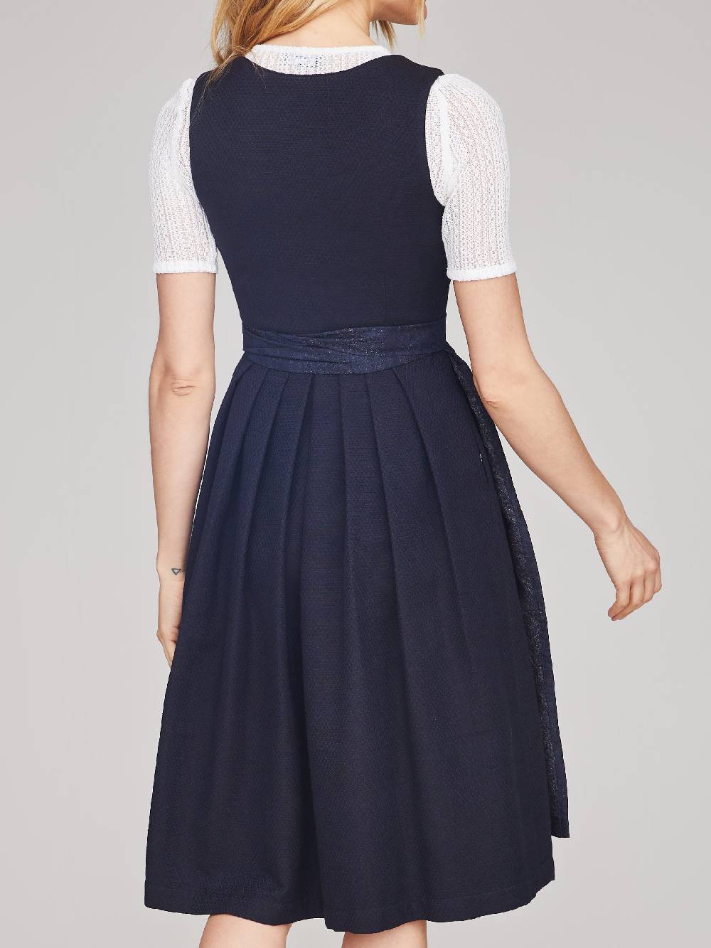 Limberry Dunkelblaues strukturiertes Dirndl - RAVEN MIDNIGHT BLUE Vierteljährliche Förderung