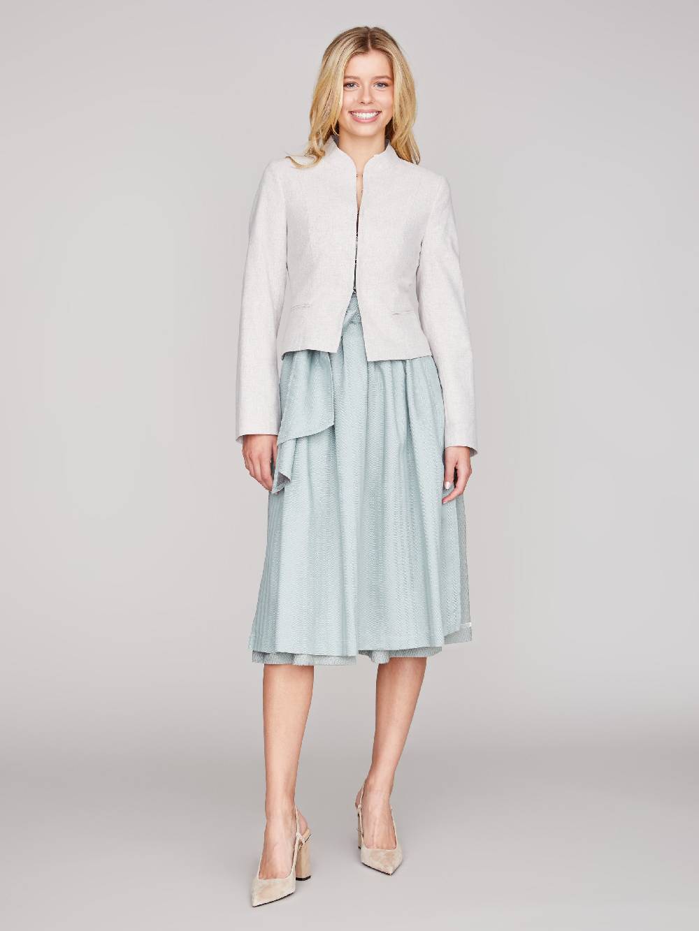 Limberry Grau-Beiger Trachtenjanker aus Loden - TIFFANY LODEN LOVELY GREIGE 50% Rabatt mit kostenlosem Versand