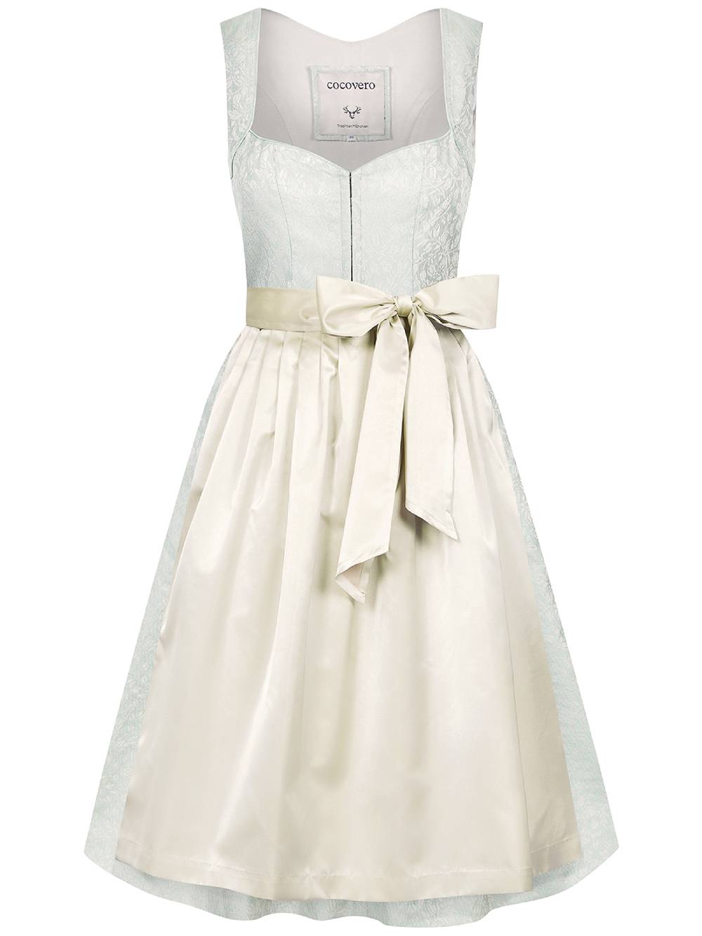 Limberry Hellgrünes Dirndl mit goldenem Muster - ANNELIE FLORAL WATER Clearance-Verkauf
