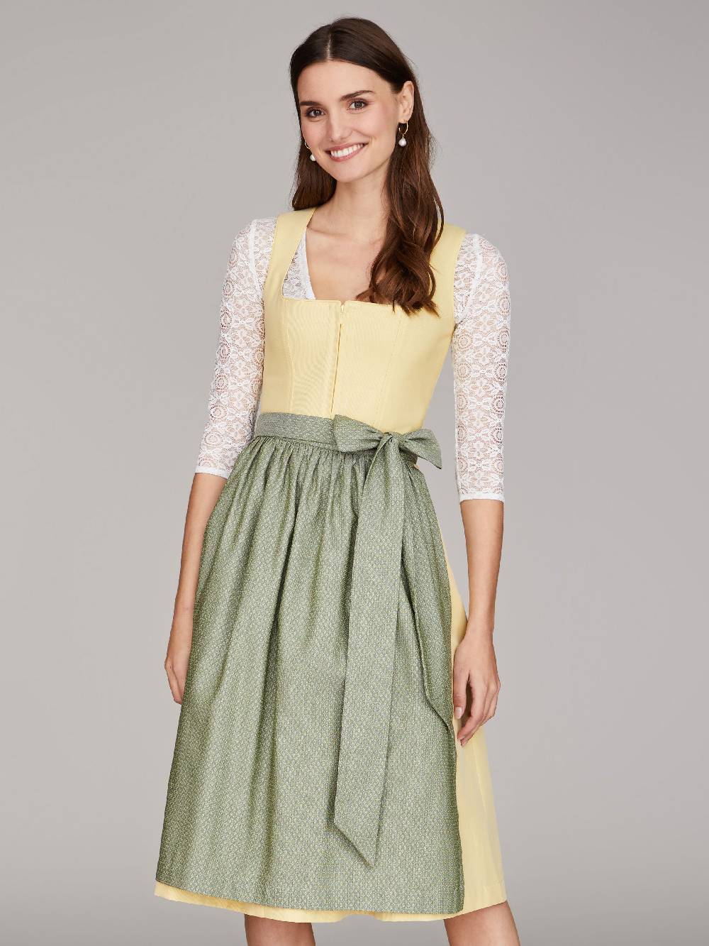 Limberry Hellgelbes Dirndl - ELAINE LIGHT YELLOW 50% Rabatt für begrenzte Zeit