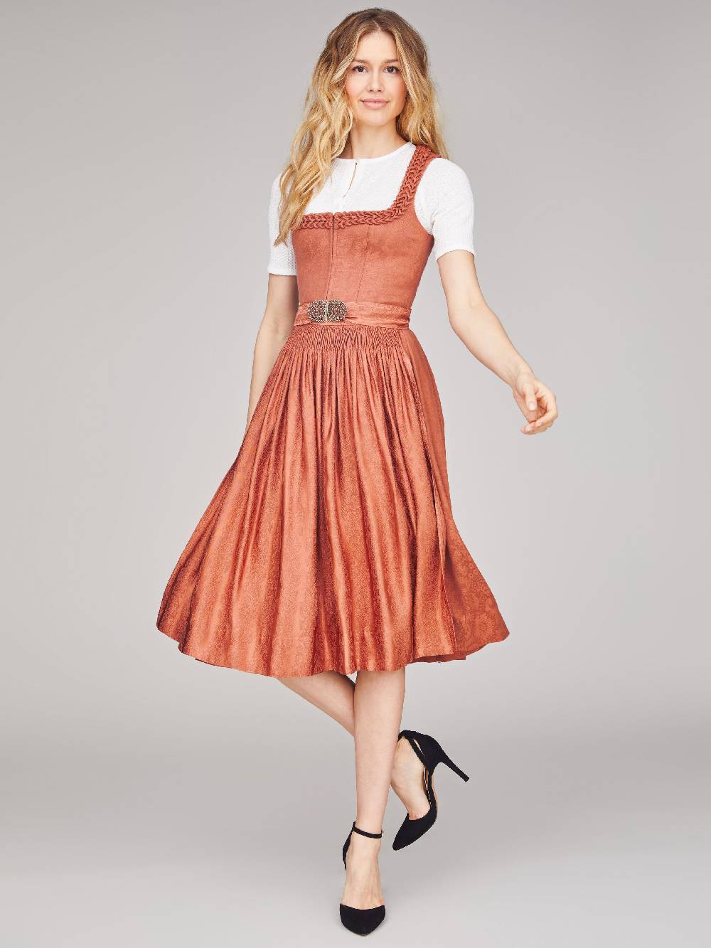 Limberry Rostbraunes Stretch-Dirndl - VRENI ROSTBRAUN Outlet