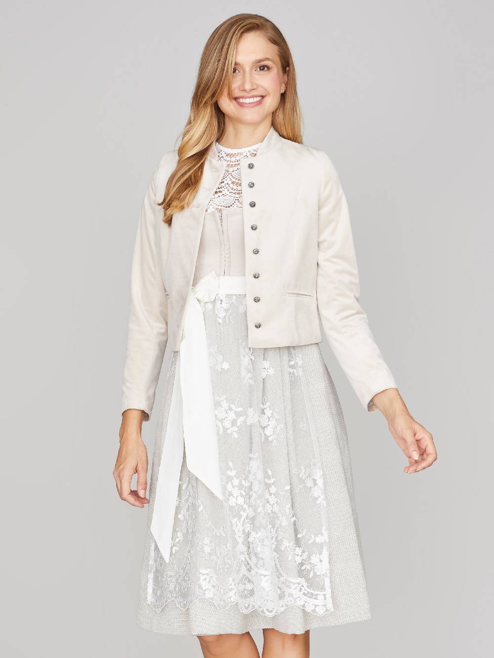Limberry Beiges Samtdirndl - RUTH SANDSTONE Angebote