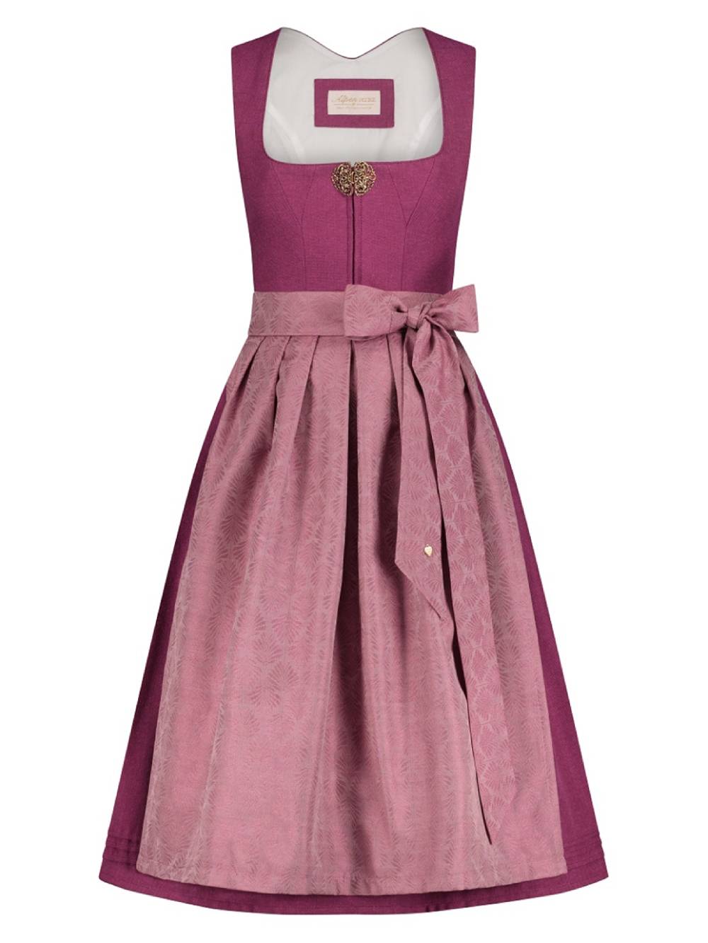 Limberry Beerenfarbenes Dirndl mit goldener Zierschnalle - PALOMA BEERE Schlussverkauf
