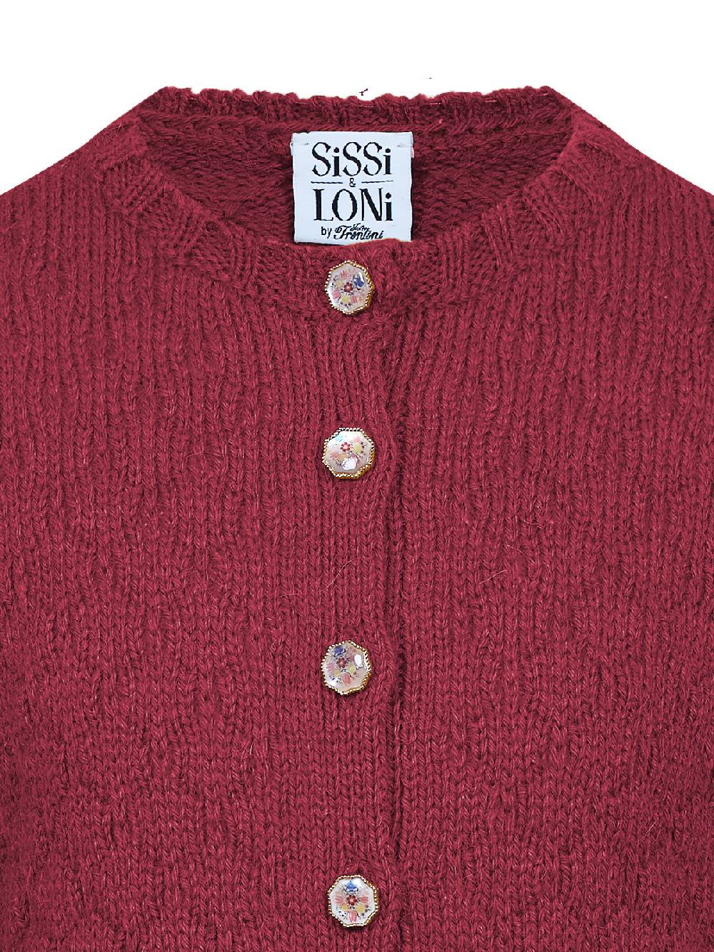Limberry Dunkelrote Strickjacke für Kinder - INGE DUNKELROT Blitzverkäufe