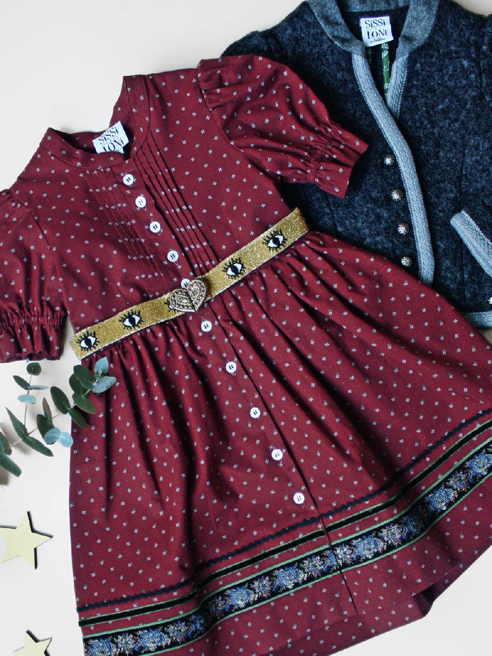 Limberry Beeren-farbenes Kinderkleid - ANNAMIRL BEERE Fabrikpreis
