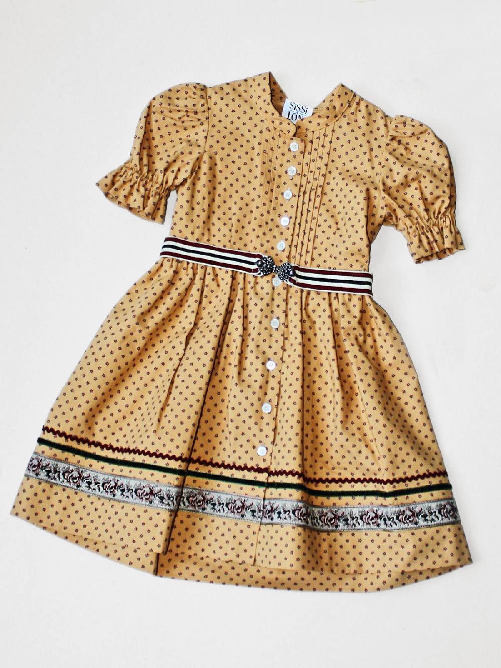 Limberry Senf-farbenes Kinderkleid - ANNAMIRL SENF Rabatt