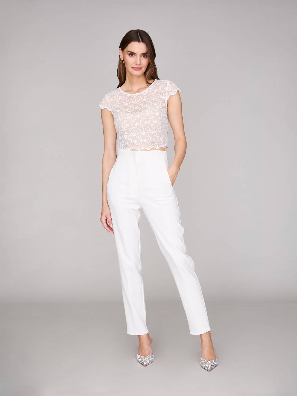Limberry Nudefarbenes Croptop mit Spaghettiträgern - PAGE Valentinstagsangebot