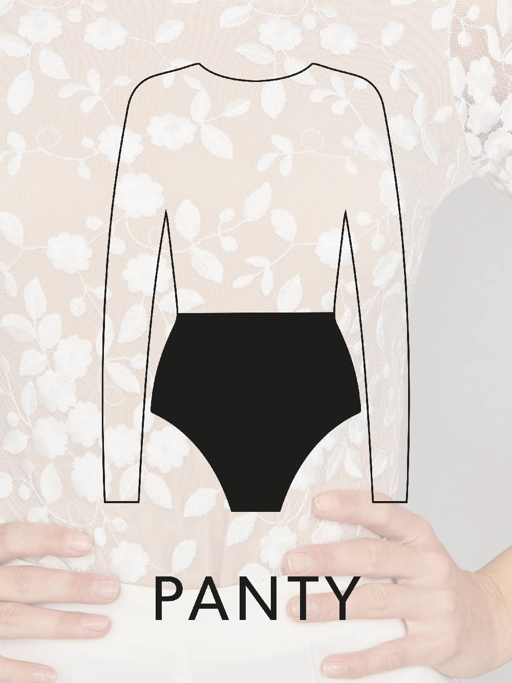 Limberry Langärmliger Braut-Body mit Blumen-Spitze und tiefem Rücken - SCARLET Exklusive Angebote