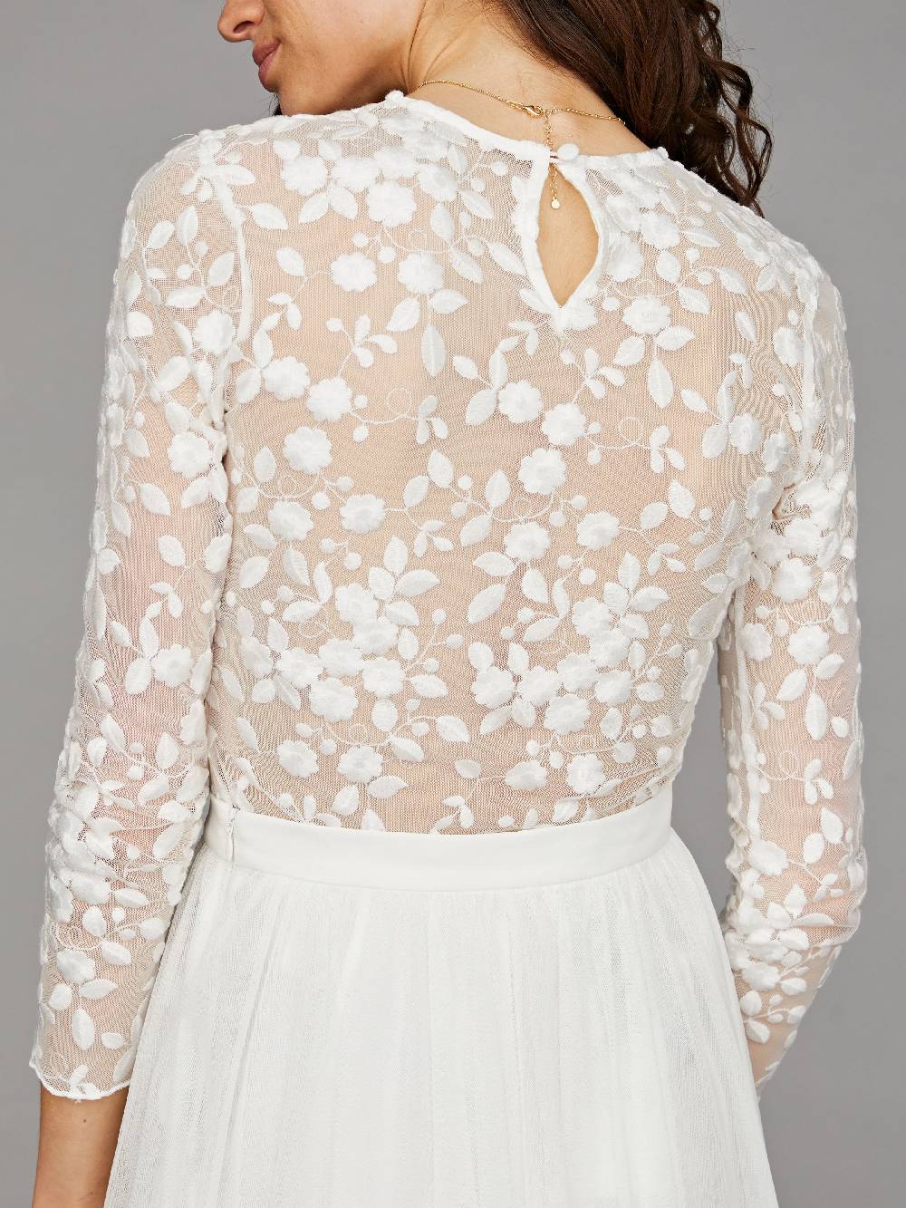 Limberry Braut-Body mit Blumen-Spitze - ELLEN Blitzangebot