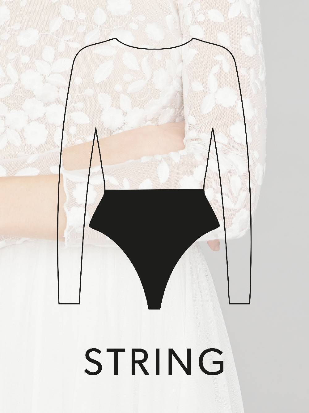 Limberry Braut-Body mit Blumen-Spitze - ELLEN Blitzangebot