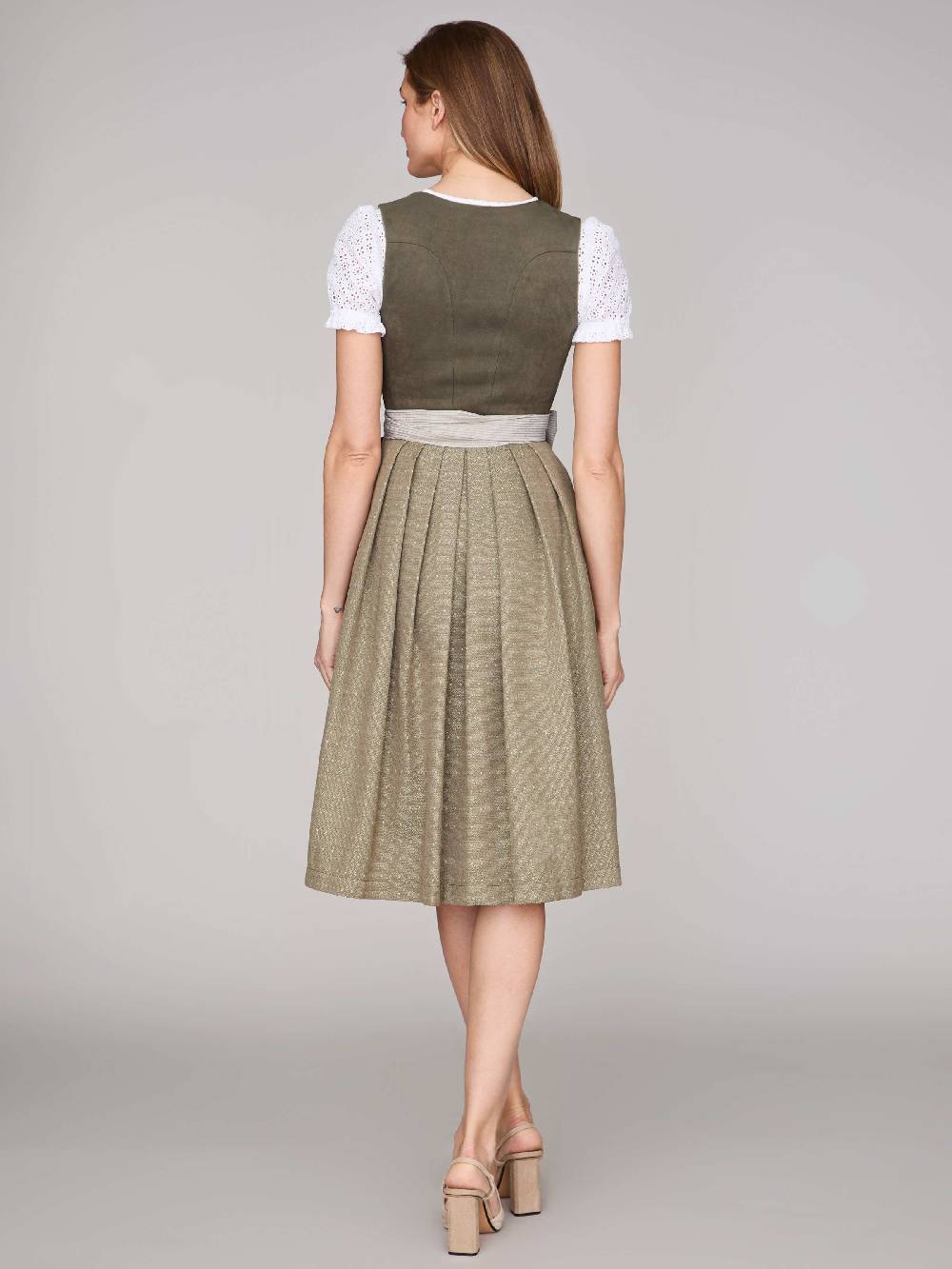 Limberry Moosgrünes Dirndl mit Velours-Mieder - ISOBEL MOSSY GREEN Discount Store für neue Produkte