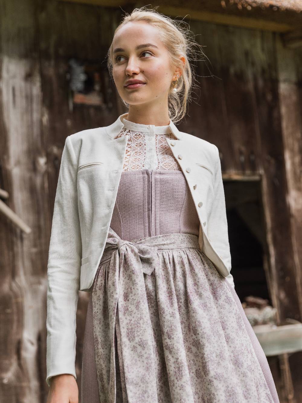Limberry Cremeweiße Dirndlbluse - MILLA Fabrikladen