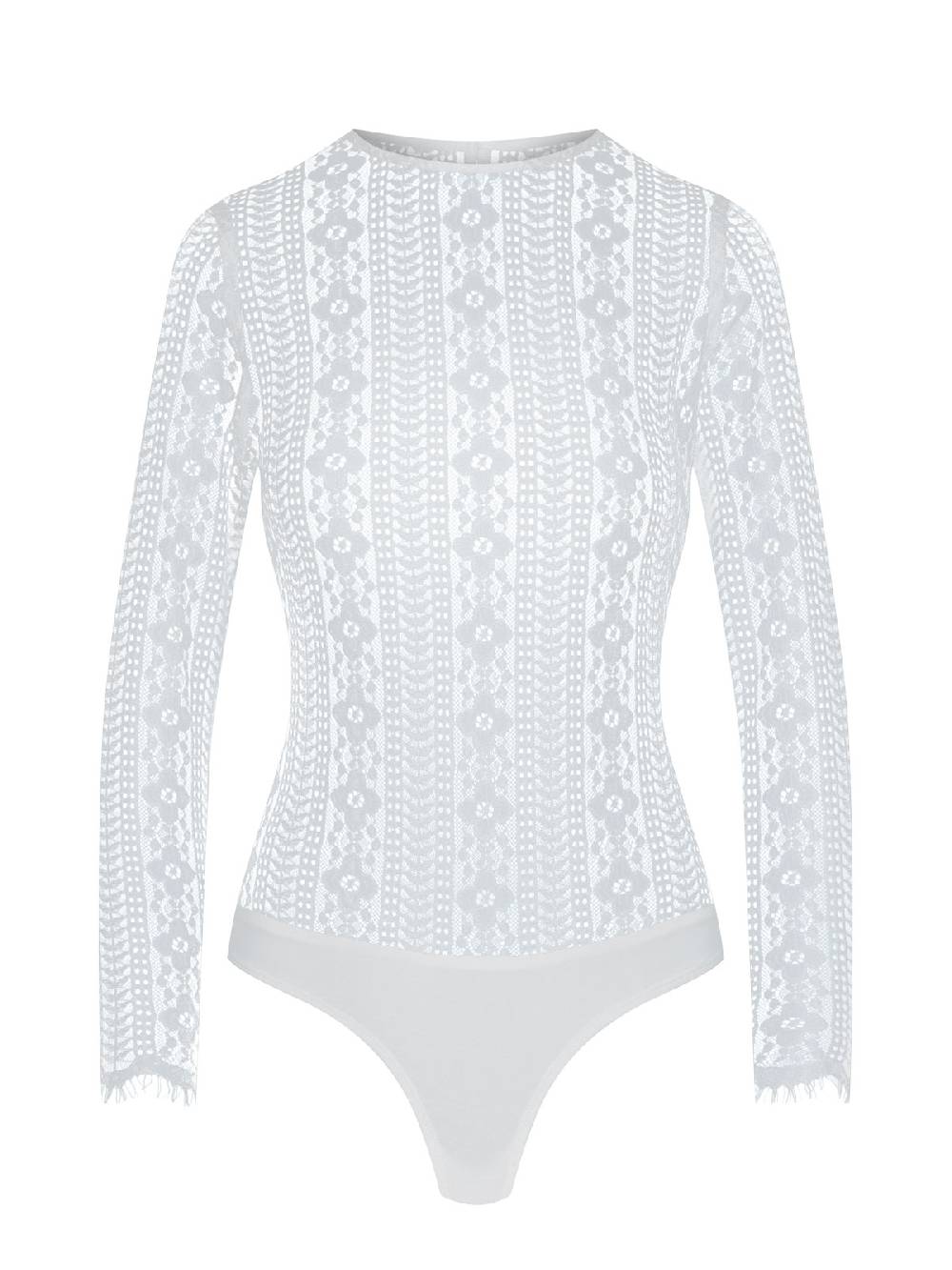 Limberry Weißer Langarm-Spitzenbody - CLEMENTINE WEISS Hotsell
