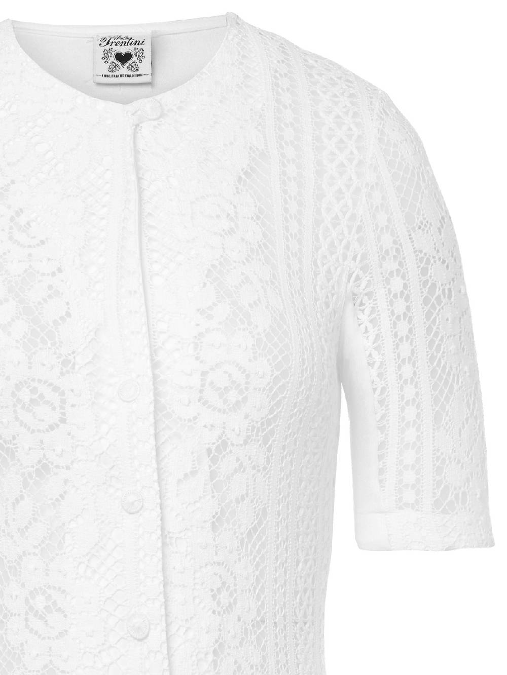 Limberry Weißer Trachtenbody mit floralem Muster - CHIQUITA im Angebot