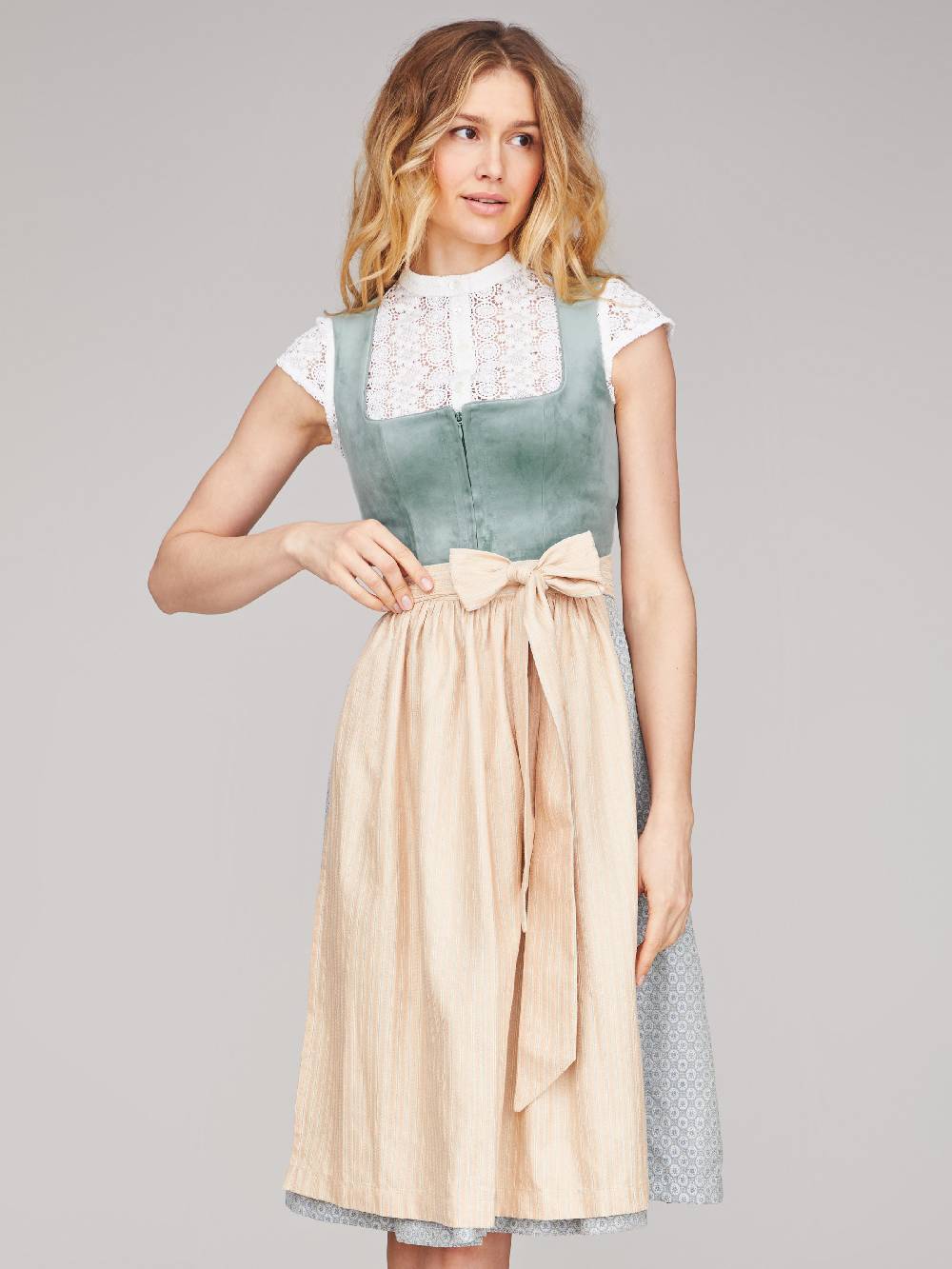 Limberry Salbeigrünes Dirndl - IMANI SEAFOAM Limitierter Zeitrabatt