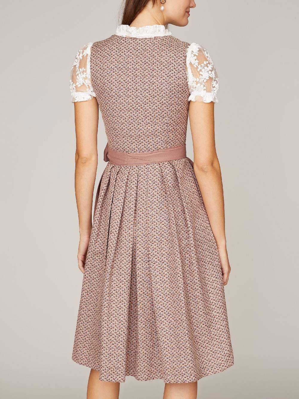 Limberry Geblümtes roséfarbenes Dirndl - ANNE DUSTY ROSE Rabatt