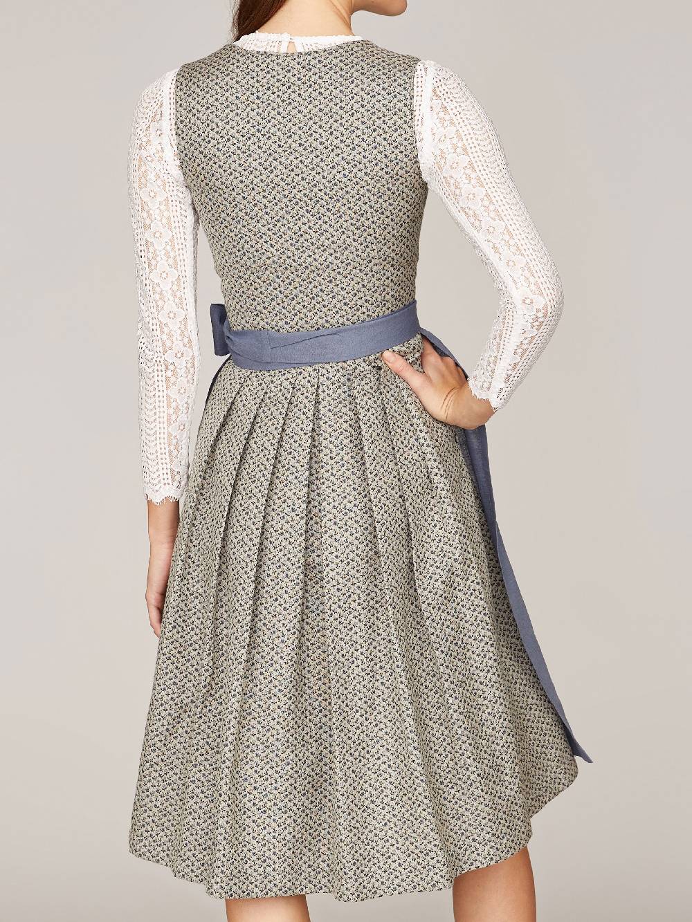 Limberry Beige-Blaues Dirndl - ANNE SMOKE BLUE Günstig kaufen