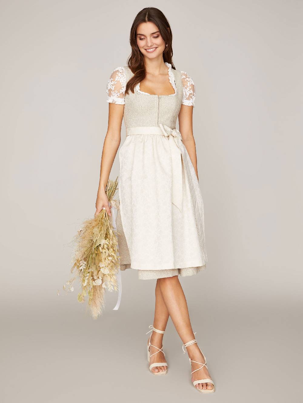 Limberry Beigefarbenes Dirndl - EMMA IVORY Versandkostenfrei