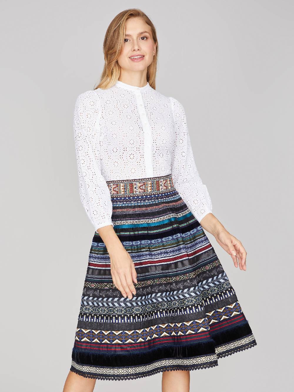 Limberry Cremeweißer Body mit Stickerei - LOLA WEISS Cyber Monday
