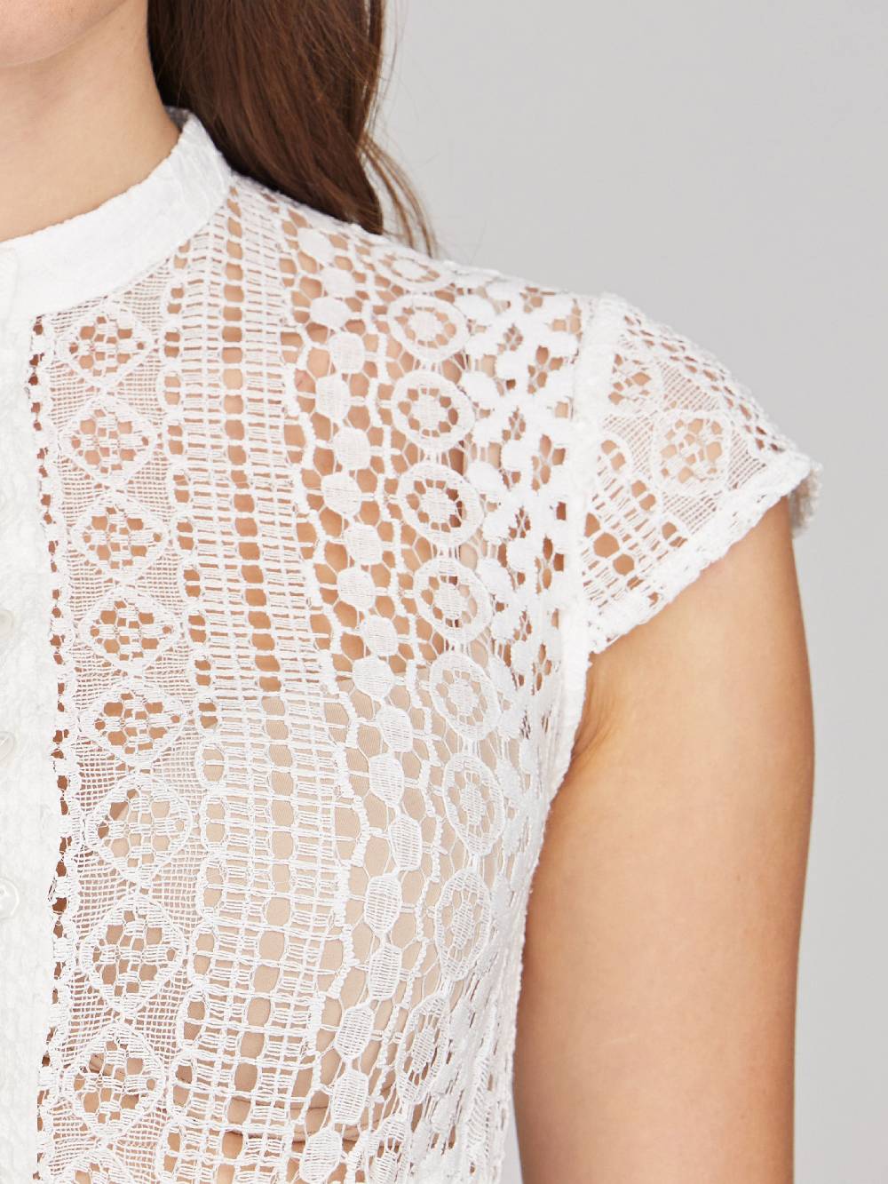 Limberry Cremeweiße Dirndlbluse mit Flügelarm - MERLE Valentinstagsangebot