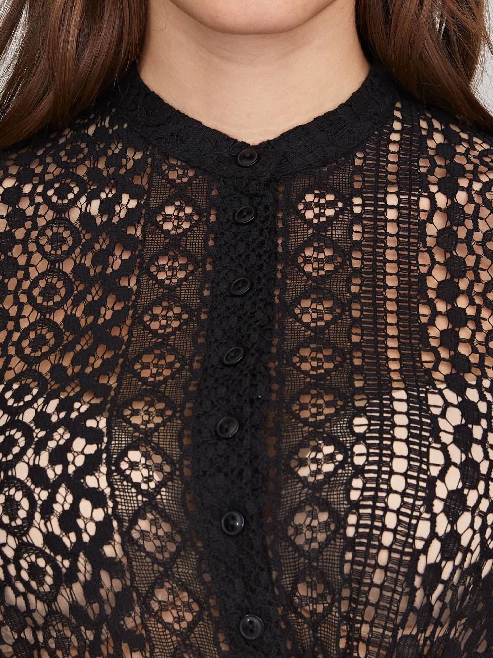 Limberry Dirndlbluse in Schwarz mit Flügelarm - MERLE Neueste Mode