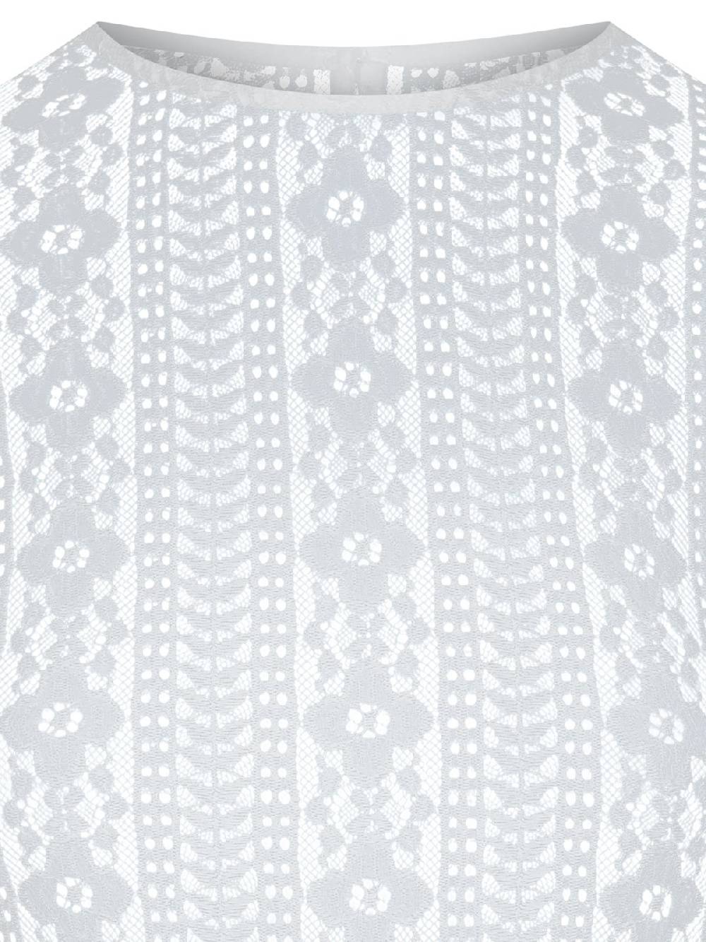 Limberry Weißer Langarm-Spitzenbody - CLEMENTINE WEISS Tägliche Deals