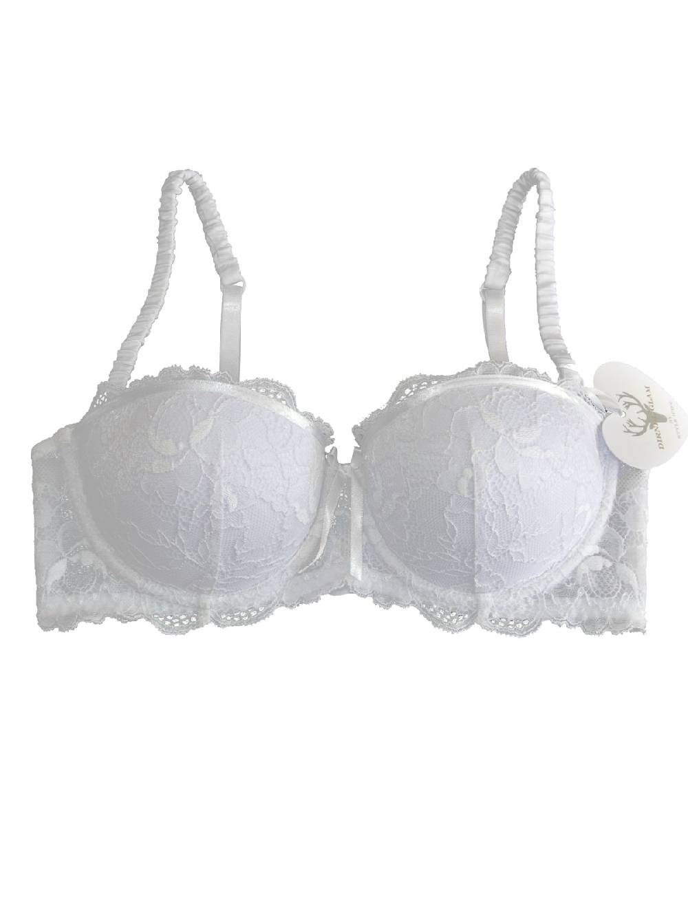 Limberry Weißer Dirndl-BH mit Spitze - LACE GLAM Kostenloser Versand international