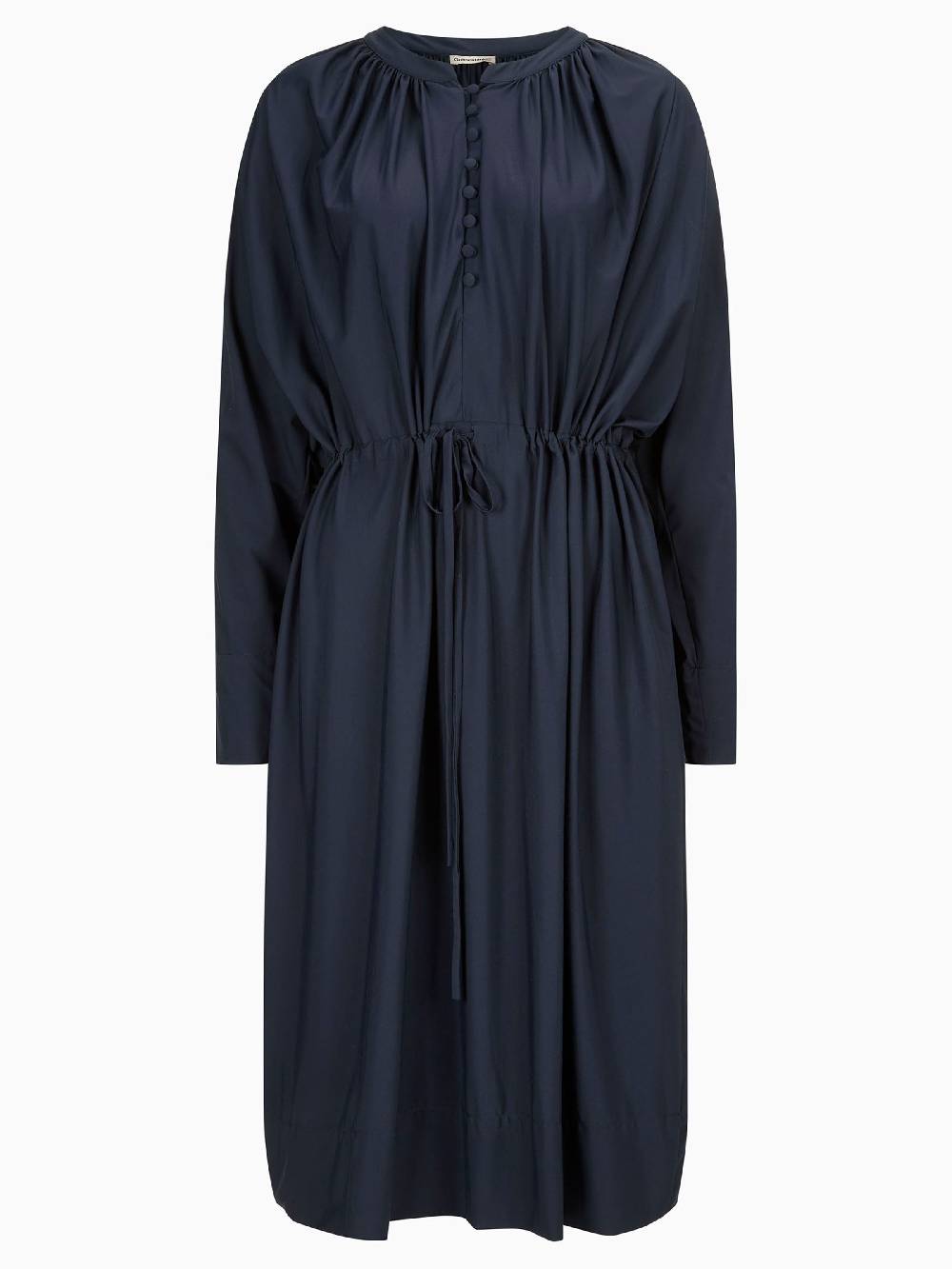 Limberry Dunkelblaues Oversize-Kleid mit Knopfleiste - LIV SCHWARZBLAU Fabrikverkauf