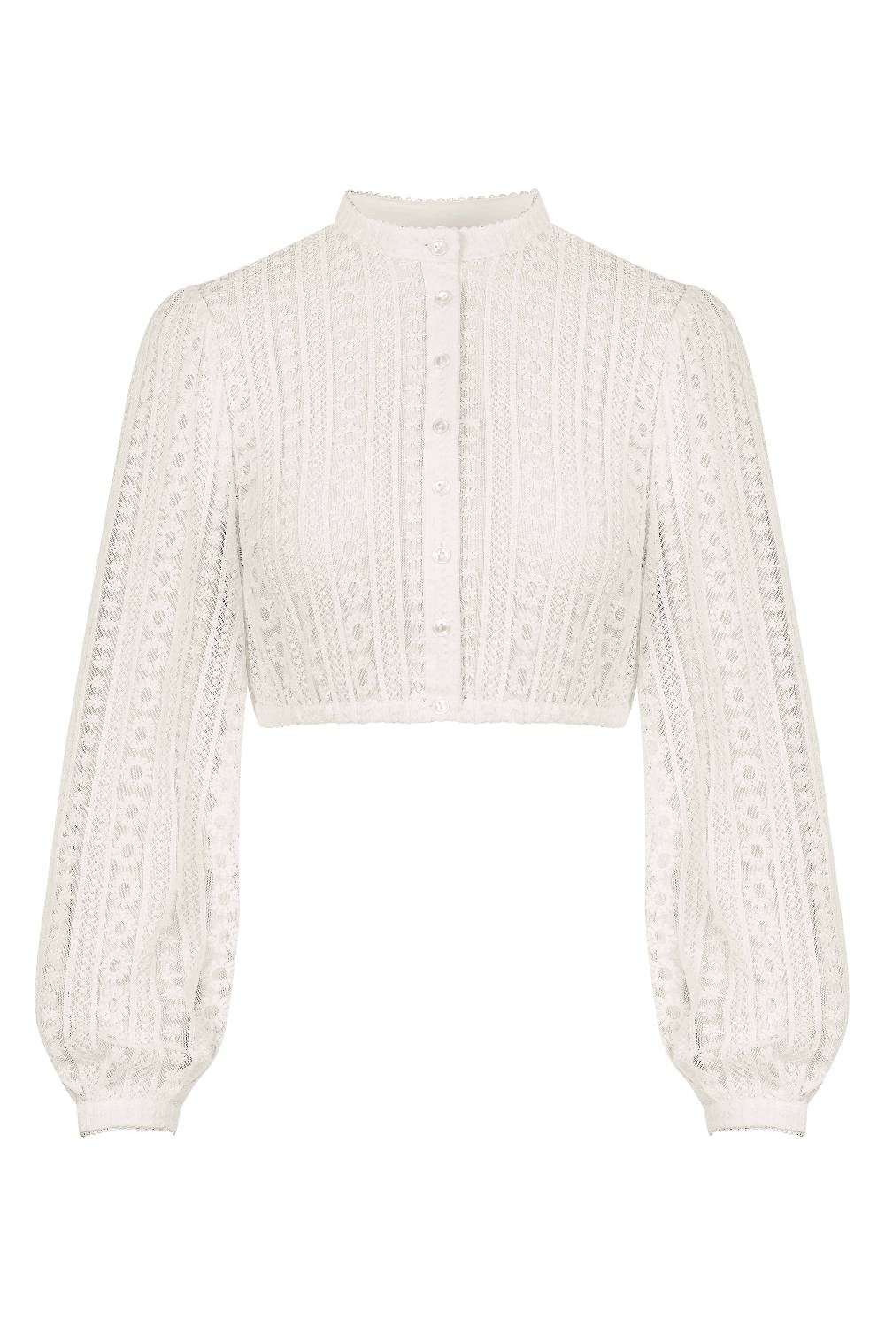 Limberry Weiße Dirndlbluse mit weiten Ärmeln - ALMA Fabrik Onlineshop