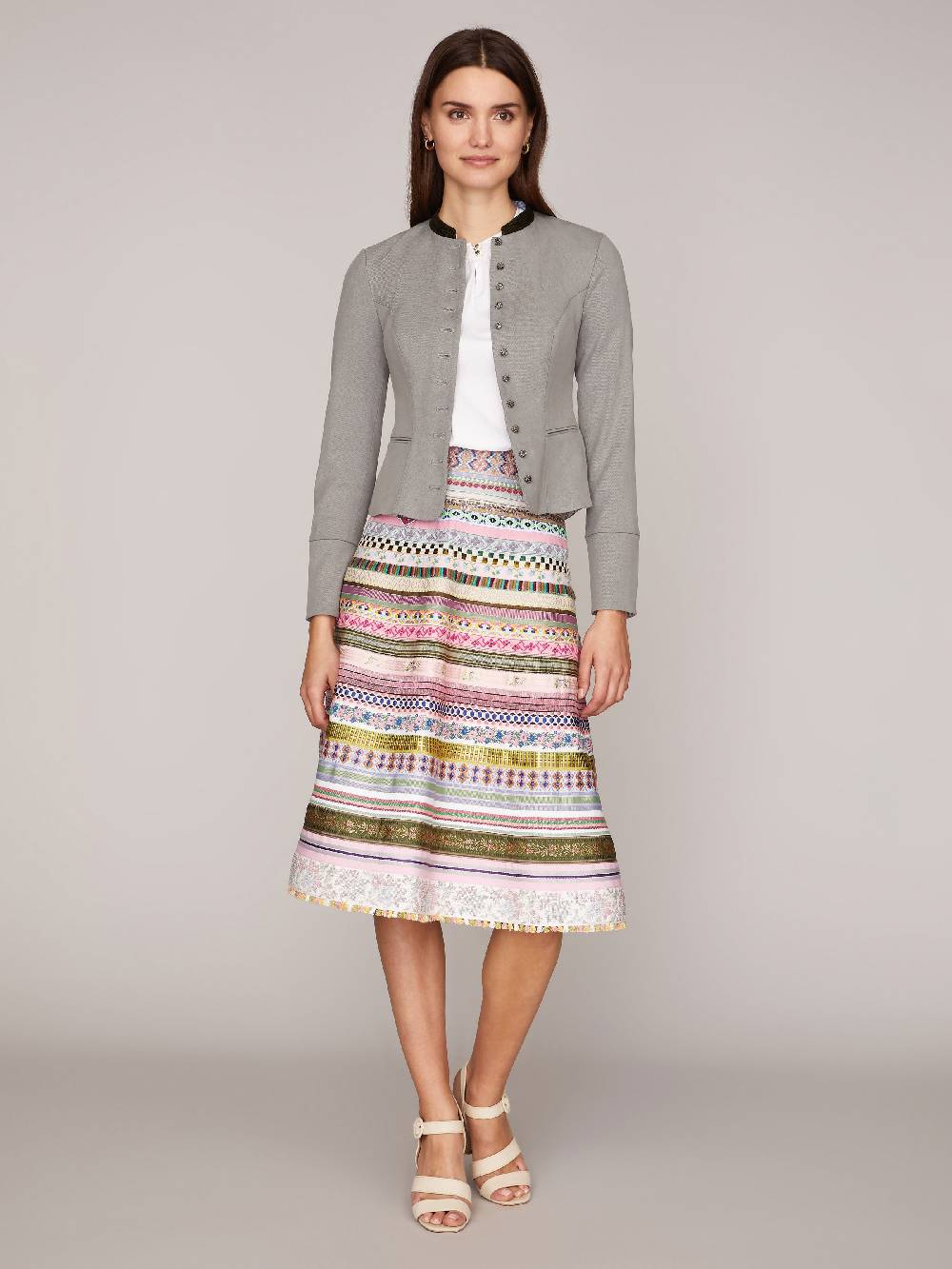 Limberry Weiße Kurzarm-Bluse - LIBERTY REINWEISS Saisonschlussverkauf