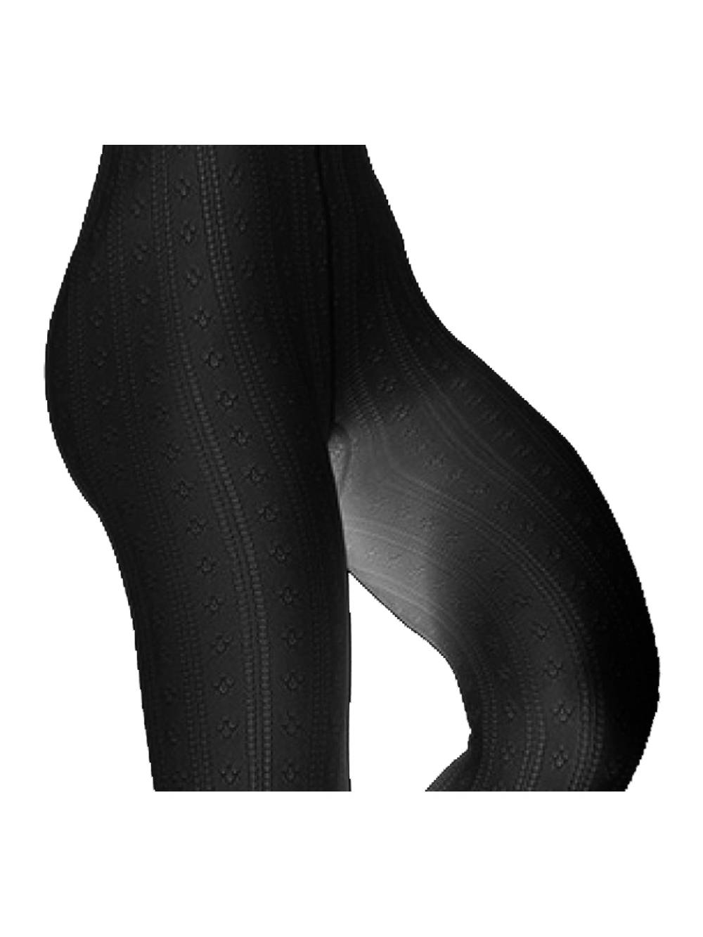 Limberry Schwarze Strickstrumpfhose im Trachten-Look - L2064-01 Muttertagsangebot