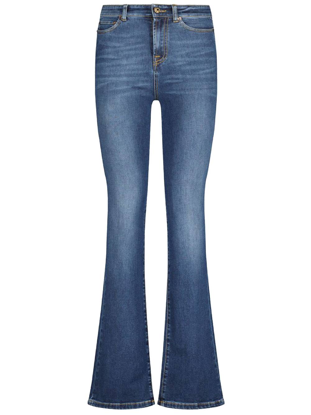 Limberry Stahlblaue Highwaist-Jeans im Flair-Schnitt - LESLIE Online Outlet