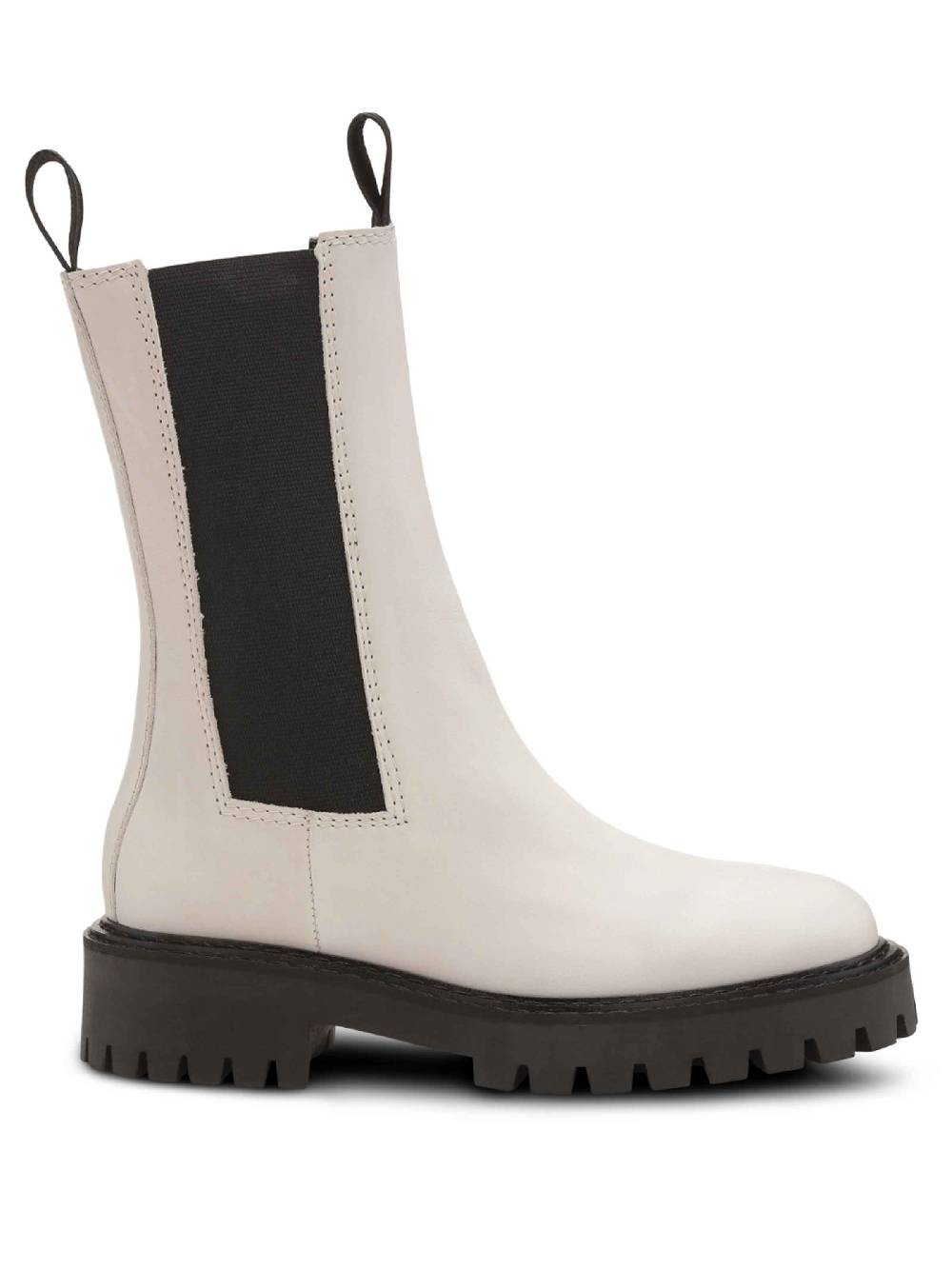 Limberry Schwarz-weißer Chelsea-Boot mit Plateau - ANGIE Zeitlich begrenztes Angebot
