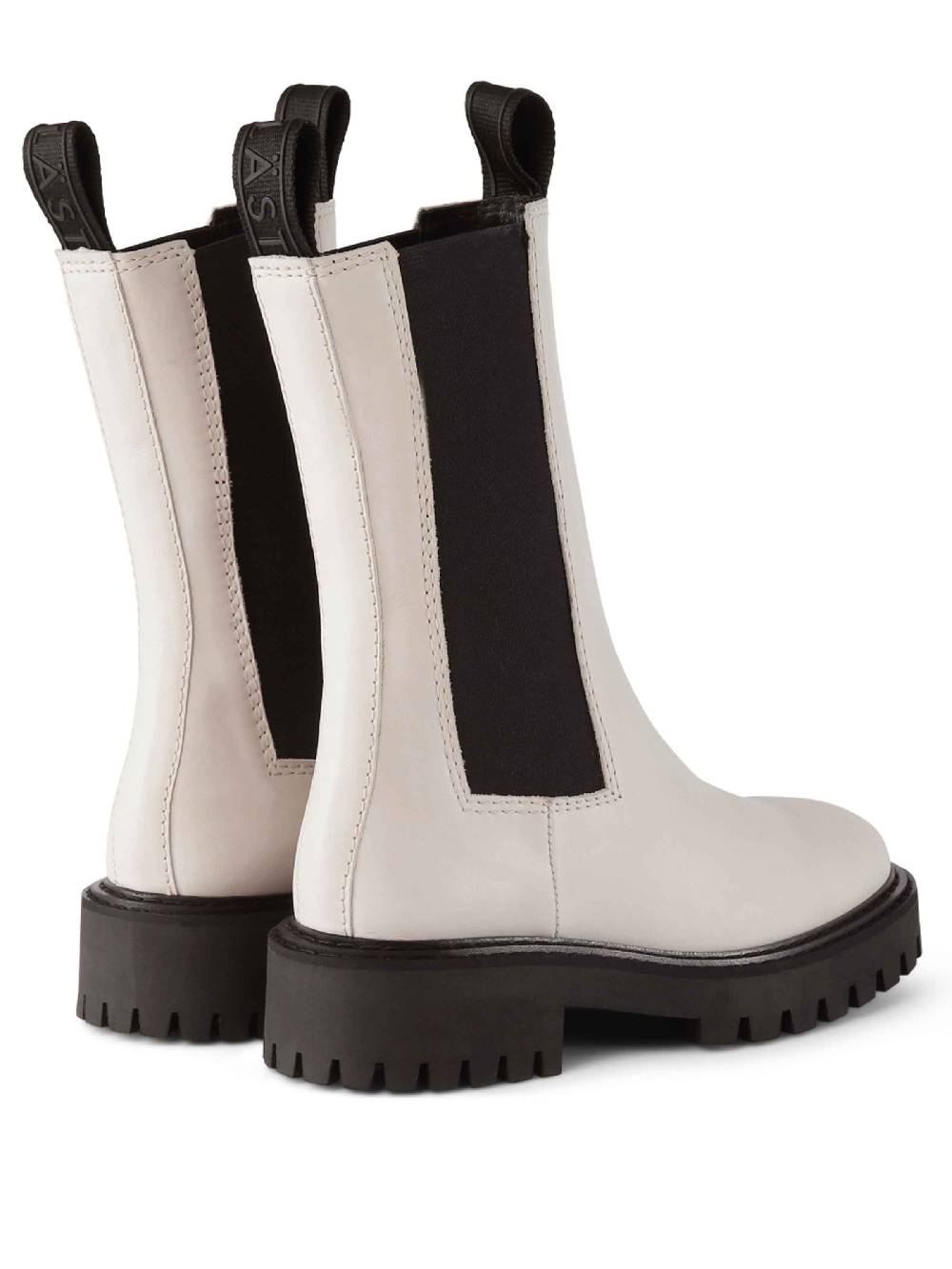 Limberry Schwarz-weißer Chelsea-Boot mit Plateau - ANGIE Zeitlich begrenztes Angebot