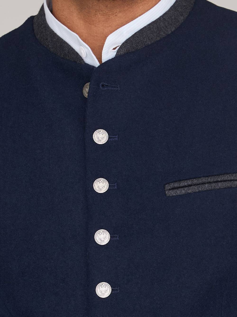 Limberry Dunkelblaue Trachtenweste - THEO DARK NAVY Letzter Tag