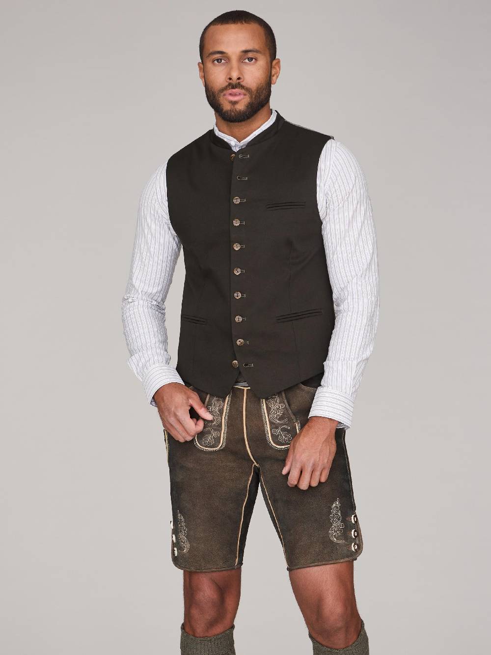 Limberry Dunkelbraune Lederhose - X-9820 Clearance-Verkauf
