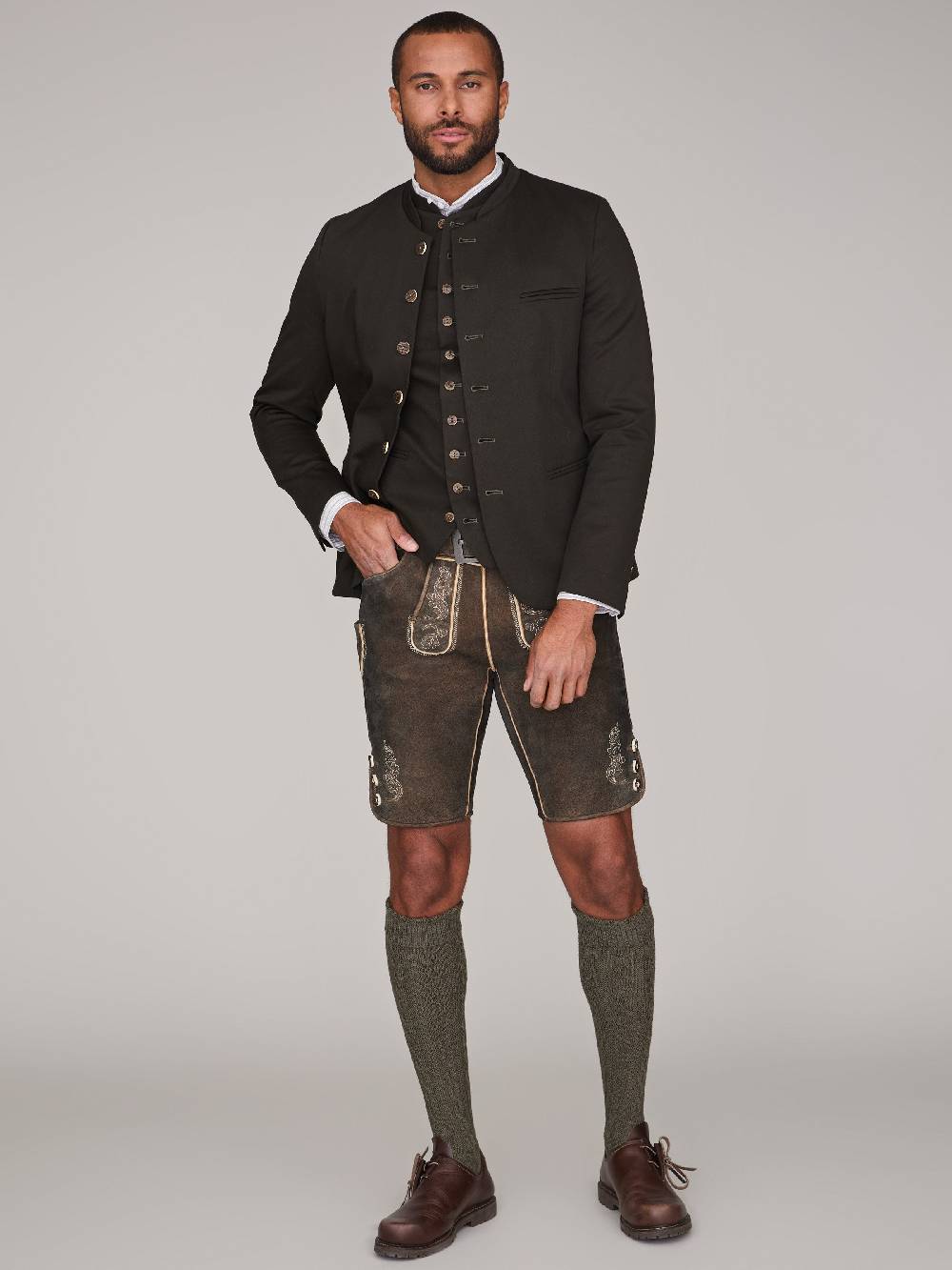 Limberry Dunkelbraune Lederhose - X-9820 Clearance-Verkauf