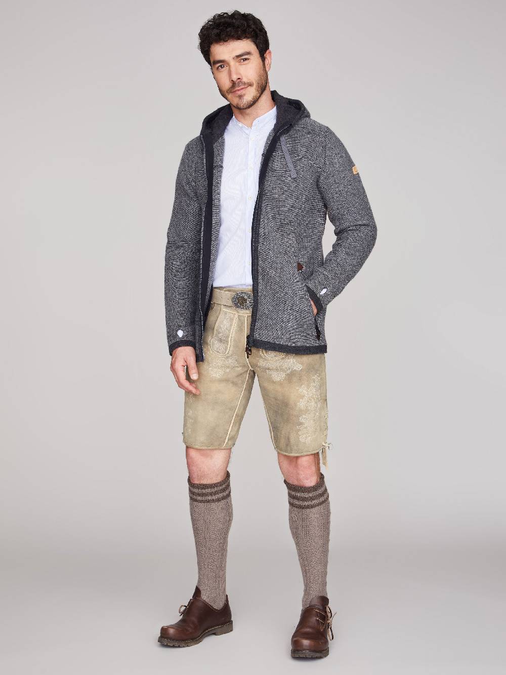 Limberry Anthrazit-marmorierter Trachtenjacke - ALEX MARMOR Schlussverkauf
