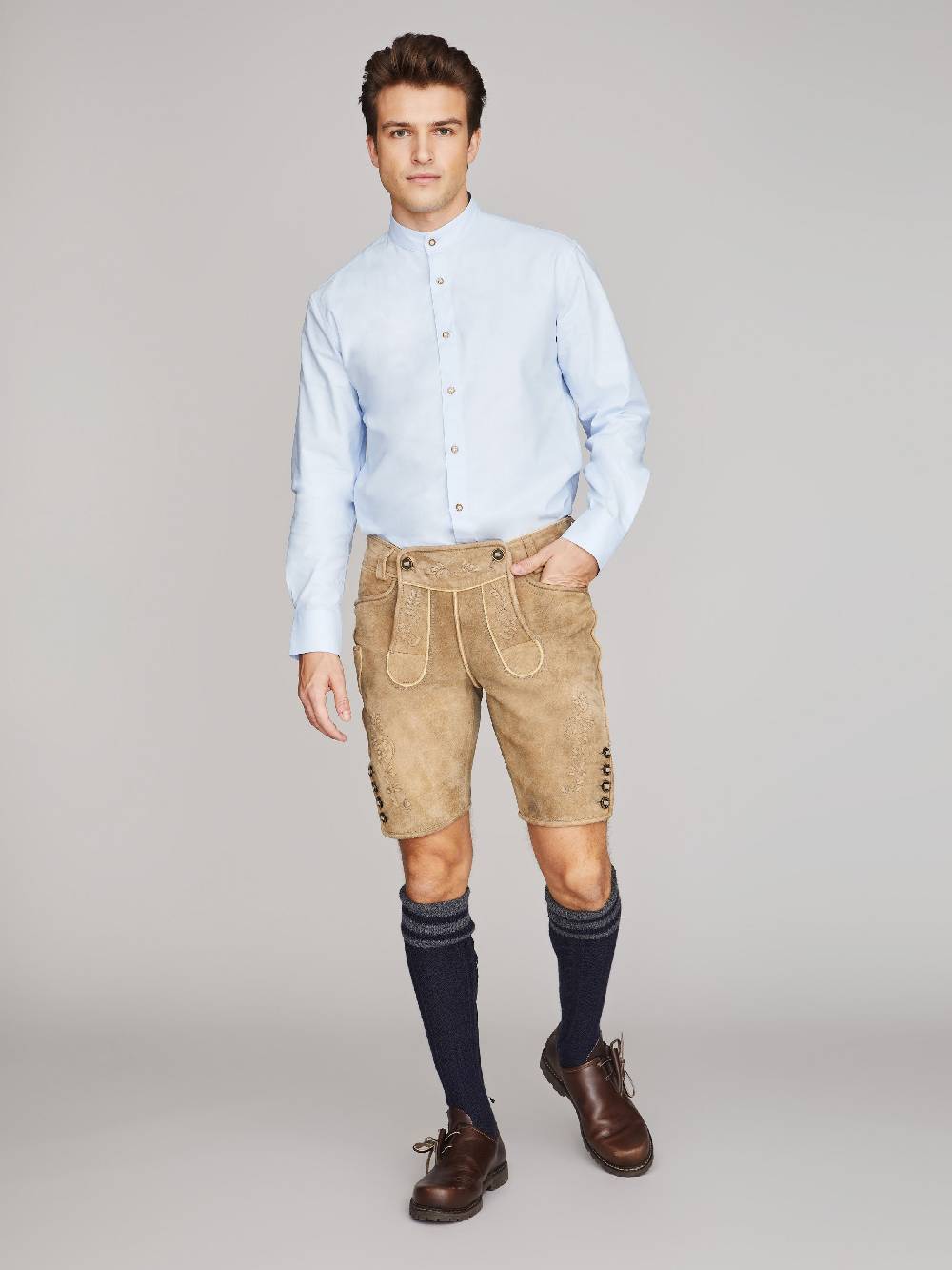 Limberry Blaues Trachtenhemd - ANTON BLAU Fabrik Onlineshop