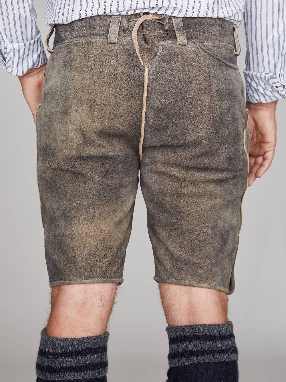 Limberry Steinbraune Lederhose - LEOPOLD STEIN Großer Ausverkauf