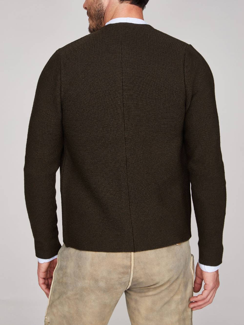Limberry Olivefarbene Strickjacke - ALOISIUS ALTOLIV Online Shopping