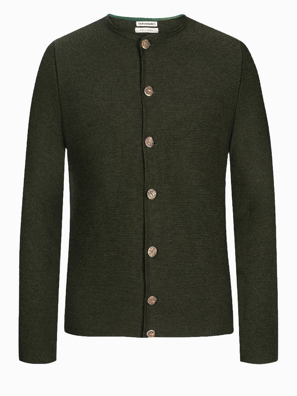 Limberry Olivefarbene Strickjacke - ALOISIUS ALTOLIV Online Shopping