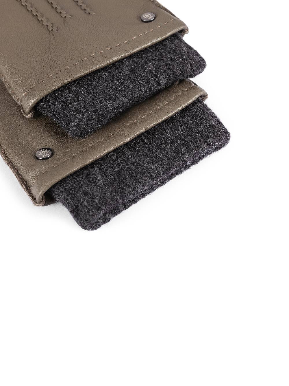 Limberry Khakifarbener Handschuhe mit Woll-Manschette - METZ KHAKI Top Angebot