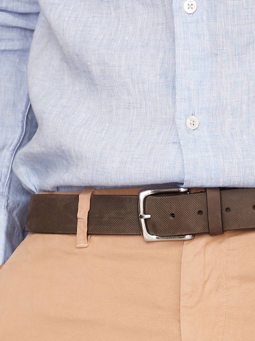 Limberry Brauner Gürtel aus Leder - 221809203034_798 Online Outlet