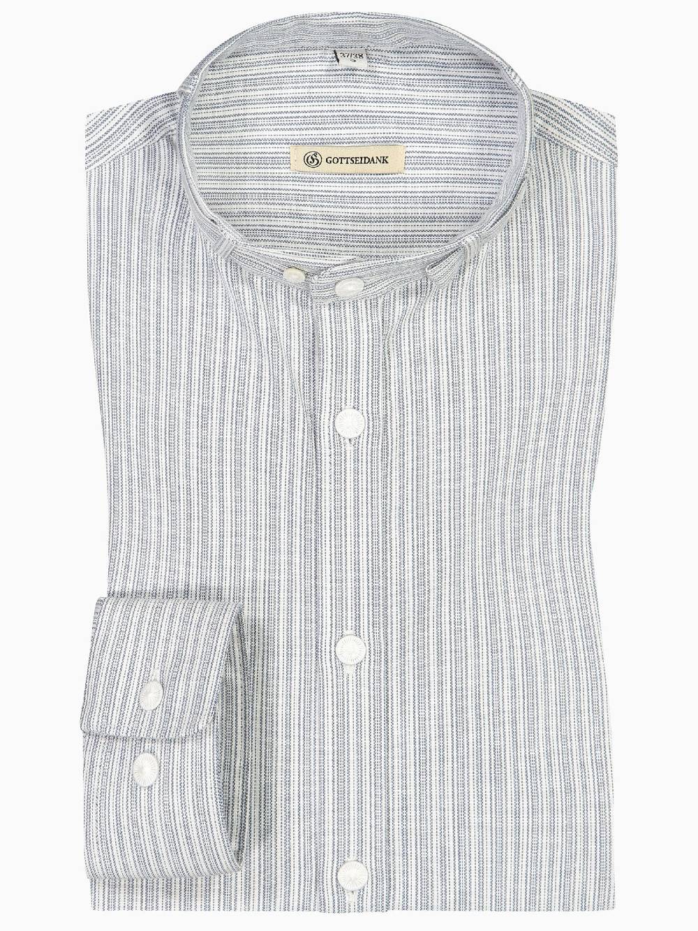 Limberry Gestreiftes Trachtenhemd aus Baumwolle - LENZ 2329 RAUCHBLAU Bestseller