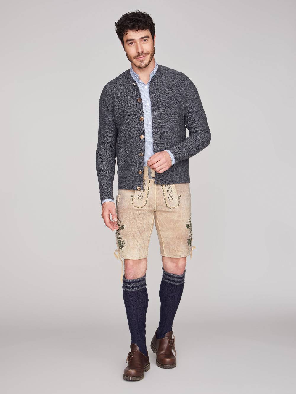 Limberry Schlamm-farbene Ziegenlederhose - LX9666 SCHLAMM Riesige Ersparnisse